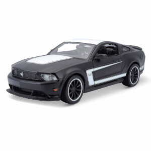 1:24 Ford Mustang Boss 302 Matte Black Model Araba