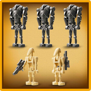 LEGO® Star Wars™ Klon Trooper ve Savaş Droidi Savaş Paketi Seti 75372- 7 Yaş ve Üzeri Star Wars Sevenler için Yaratıcı Oyuncak Yapım Seti (215 Parça)