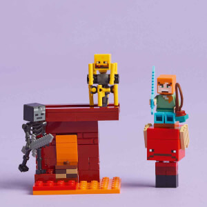 LEGO Minecraft Nether Lav Savaşı 21266 - 6 Yaş ve Üzeri Macera Oyunları Seven Çocuklar için Yaratıcı Oyuncak Yapım Seti (99 Parça)