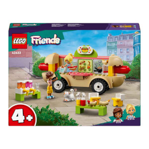 LEGO® Friends Sosisli Sandviç Arabası 42633 - 4 Yaş ve Üzeri Çocuklar için Mini Bebek İçeren Yaratıcı Oyuncak Yapım Seti (100 Parça)