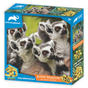 150 Parça 3D Puzzle: Lemurlar