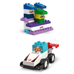 LEGO DUPLO Kasabası F1 Takımı Yarış Arabaları ve Sürücüler 10445 - 2 Yaş ve Üzeri Küçük Çocuklar İçin Eğitici Oyuncak Yapım Seti (70 Parça)