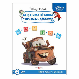 Disney Eğitsel Arabalar Çıkartmalı Alıştırma Kitabım