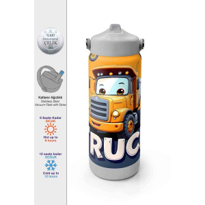 Coral High Kamyon Desenli Çelik Termos Matara 650 Ml 38343