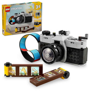 LEGO® Creator Retro Fotoğraf Makinesi 31147 - 8 Yaş ve Üzeri Çocuklar için Televizyon ve Video Kamera Model Seçenekleri İçeren 3'ü 1 Arada Yaratıcı Oyuncak Yapım Seti (261 Parça)