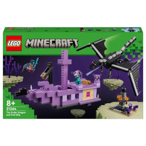 LEGO Minecraft Ender Ejderhası ve End Gemisi 21264 - 8 Yaş ve Üzeri Macera Oyunları Seven Çocuklar İçin Minecraft Video Oyununa Dayalı Yaratıcı Oyuncak Yapım Seti (657 Parça)