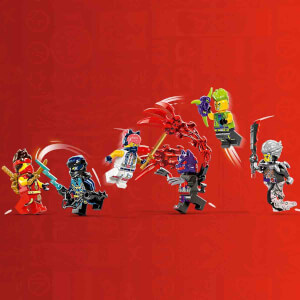 LEGO NINJAGO Turnuva Savaş Arenası 71818 – 7 Yaş ve Üzeri İçin 6 Minifigür İçeren Yaratıcı Oyuncak Yapım Seti (659 Parça)