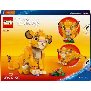 LEGO Disney Yavru Aslan Kral Simba 43243 – 6 Yaş ve Üzeri Çocuklar İçin İnşa Edilebilen Yaratıcı Oyuncak Yapım Seti (222 Parça)