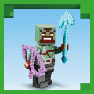 LEGO® Minecraft® Nether Geçidi Pususu 21255 - 8 Yaş ve Üzeri Macera Oyunları Yedi Çocuk İçin Yaratıcı Oyuncak Yapım Seti (352 Parça)