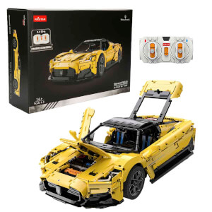 1:8 Işıklı Maserati MC20 Sarı USB Şarjlı Uzaktan Kumandalı Model Araba Yapım Seti 3457 Parça