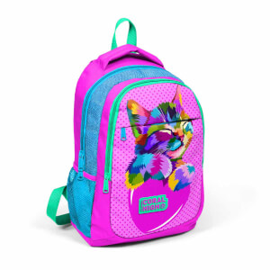 Coral High Renkli Kedi Okul Çantası 14387 