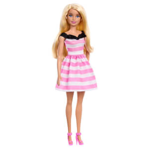 Barbie 65.Yıl Özel Pembe Elbiseli Bebek HTH66