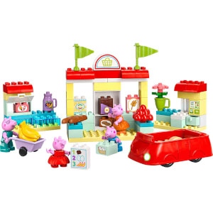 LEGO DUPLO Peppa Pig Süpermarket 10434 - 2 Yaş ve Üzeri Çocuklar için Peppa Pig Minifigürü İçeren Eğitici Oyuncak Yapım Seti (70 Parça)