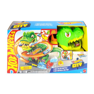 Hot Wheels T-Rex ve İtfaiye İstasyonu Oyun Seti JBM73