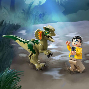 LEGO® Jurassic Park Dilophosaurus Pususu 76958 - 6 Yaş ve Üzeri Çocuklar için Yaratıcı Oyuncak Dinozor Yapım Seti (211 Parça)