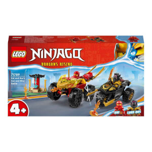  LEGO NINJAGO Kai ve Ras'ın Araba ve Motosiklet Savaşı 71789 - 4 Yaş ve Üzeri Çocuklar için 2 Minifigür İçeren Yaratıcı Oyuncak Yapım Seti (103 Parça)