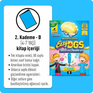 Easy Dikkati Güçlendirme Seti 2. Kademe 4-7 Yaş (B)