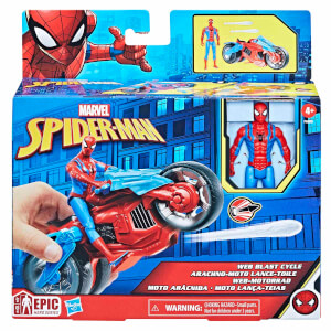 Spiderman Web Blast Cycle Figür ve Araç Seti F6899