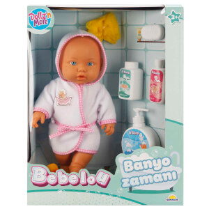 Bebelou Banyo Zamanı Bebek Seti 35 cm