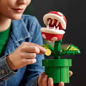 LEGO Super Mario: Piranha Plant 71426 Yetişkin Hayranlar için Koleksiyonluk Yaratıcı Model Yapım Seti 540 Parça