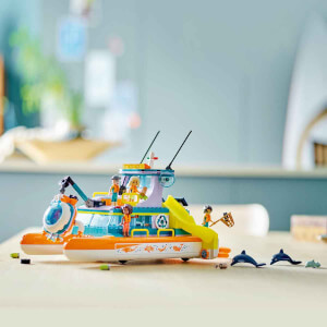 LEGO Friends Deniz Kurtarma Teknesi 41734 - Yaratıcı Oyunları ve Deniz Canlıları Hikayelerini Seven 7 Yaş ve Üzeri Çocuklar için Yaratıcı Oyuncak Yapım Seti (717 Parça)