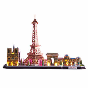 115 Parça 3D Puzzle: Paris Led Işıklı