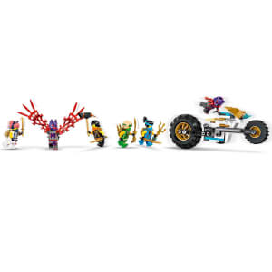 LEGO NINJAGO Ninja Ekibi Kombo Araç 71820 – 9 Yaş ve Üzeri İçin Planör, Yarış Arabası ve 2 Motosiklet İçeren 4’ü 1 Arada Yaratıcı Oyuncak Yapım Seti (576 Parça)