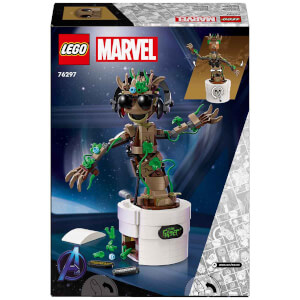 LEGO Marvel Dans Eden Groot 76297 – 10 Yaş ve Üzeri Süper Kahraman Severler İçin Hareketli Galaksinin Koruyucuları Karakteri İçeren Yaratıcı Oyuncak Model Yapım Seti (459 Parça)