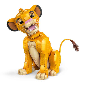 LEGO Disney Genç Aslan Kral Simba 43247 – Yetişkinler İçin Koleksiyonluk ve Sergilenebilir Yaratıcı Hayvan Figürü Yapım Seti (1445 Parça)