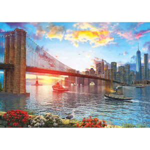 1000 Parça Puzzle : New York'ta Günbatımı