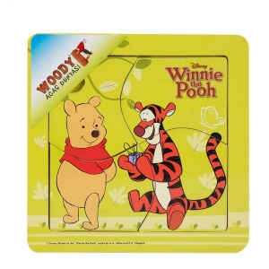 Woody Winnie The Pooh Ahşap Puzzle 4 Parça 
