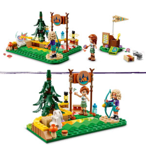 LEGO Friends Macera Kampı Okçuluk Alanı 42622 - 6 Yaş ve Üzeri Çocuklar için Autumn ve Nova Minifigürü İçeren Yaratıcı Oyuncak Yapım Seti (157 Parça)