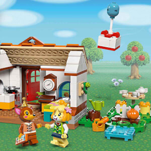 LEGO Animal Crossing Isabelle Ev Ziyaretinde 77049 - 6 Yaş ve Üzeri Çocuklar için İnşa Edilebilen Yaratıcı Oyuncak Yapım Seti (389 Parça)