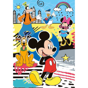 104 Parça Puzzle + 3D Model : Mickey