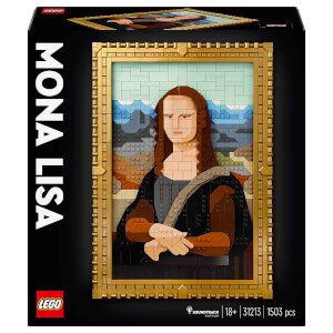 LEGO ART Mona Lisa 31213 - Yetişkinler için Dekoratif Koleksiyonluk ve Sergilenebilir Leonardo da Vinci Tablosu Yapım Seti (1503 Parça)