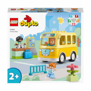 LEGO DUPLO Kasabası Otobüs Yolculuğu 10988 - 2 Yaş ve Üzeri Küçük Çocuklar için Eğitici ve Yaratıcı Oyuncak Yapım Seti (16 Parça)