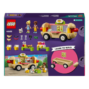 LEGO® Friends Sosisli Sandviç Arabası 42633 - 4 Yaş ve Üzeri Çocuklar için Mini Bebek İçeren Yaratıcı Oyuncak Yapım Seti (100 Parça)