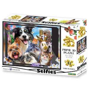 63 Parça 3D Puzzle: Sevimli Dostlar Selfie