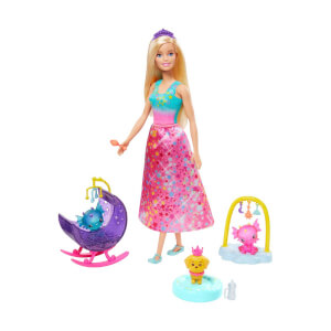 Barbie Dreamtopia Prenses Bebek ve Aksesuarları Oyun Seti GJK49