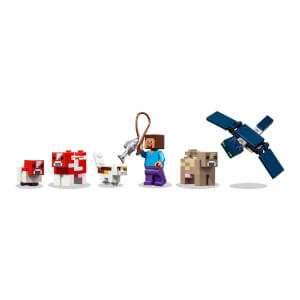 LEGO Minecraft Mooshroom Evi 21270 - 8 Yaş ve Üzeri Macera Oyunları Seven Çocuklar için Mantar Tarlaları İçeren Yaratıcı Oyuncak Yapım Seti (500 Parça)