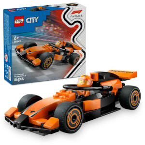 LEGO City McLaren Yarış Arabalı F1 Sürücüsü 60442 - 6 Yaş ve Üzeri Çocuklar için Mini Yarış Arabası İçeren Yaratıcı Oyuncak Yapım Seti (86 Parça)