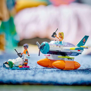 LEGO Friends Deniz Kurtarma Uçağı 41752 - 6 Yaş ve Üzeri Çocuklar için 2 Mini Bebek ve bir Balina Karakteri İçeren Yaratıcı Oyuncak Yapım Seti (203 Parça)