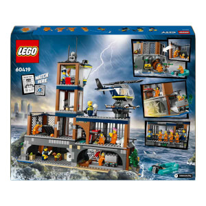 LEGO® City Polis Hapishane Adası 60419 - 7 Yaş ve Üzeri Çocuklar için Yaratıcı Polis Helikopteri İçeren Oyuncak Yapım Seti (980 Parça)