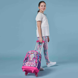 Coral High Graffiti Işıklı Tekerlekli Çekçekli Okul Çantası 23960