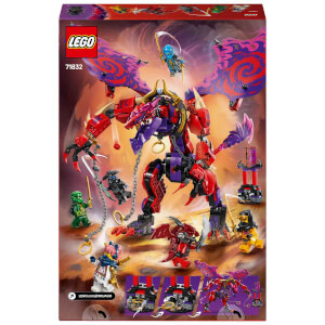 LEGO NINJAGO Thunderfang Kaos Ejderhası 71832 - 8 Yaş ve Üzeri Çocuklar için 6 Ninja Minifigürü İçeren Yaratıcı Oyuncak Yapım Seti (668 Parça)