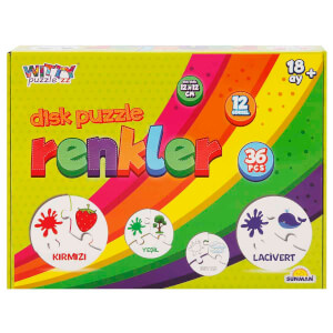 36 Parça Disk Puzzle: Renkler