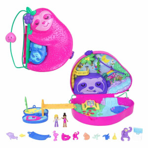 Polly Pocket Çanta Olabilen Micro Oyun Setleri GKJ63 (Sloth Family Hrd40)