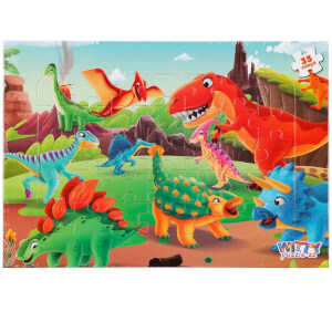 35 Parça Puzzle: Dinozorlar Şehri