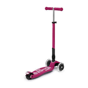 Micro Maxi Deluxe 3 Tekerlekli Katlanabilir Işıklı Pembe Scooter