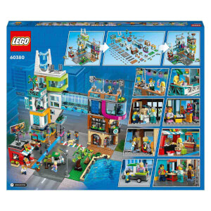 LEGO City Şehir Merkezi 60380 - 8 Yaş ve Üzeri Çocuklar için Çok Özellikli, Yeniden Düzenlenebilen, Modüler, Yaratıcı Oyuncak Yapım Seti (2010 Parça)